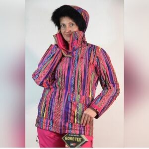 ACG Snow Colorful Women's Jacket with Hood Sz M